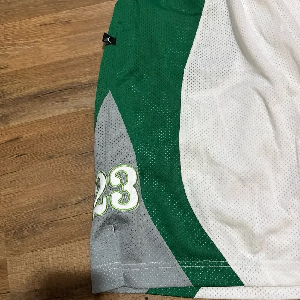 2005 Air Jordan 23 Mesh Green White Basketball 143853-102 Shorts